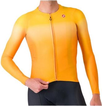 Castelli UPF Long Sleeve Jersey Velotrikot f&uuml;r Herren | orange