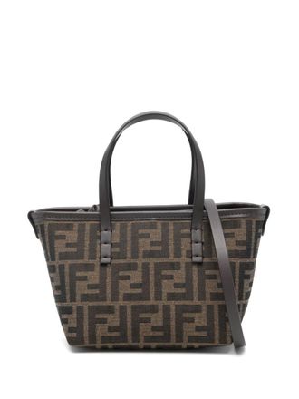 Fendi Roll kleine shopper - Bruin