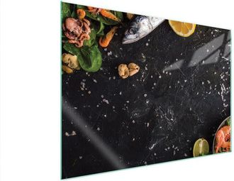 OEM Placa Protectora De Vidrio Para Estufa 70x52 Pescado