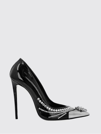 Philipp Plein D&eacute;collet&eacute; in pelle con cristalli all-over e tacco alto