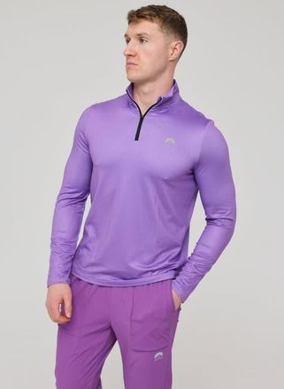 OOSC Elite Activewear 1/4 Zip Top - Purple at Nordstrom, Size Xx-Large Uk