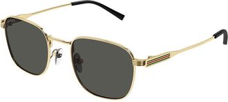 Gucci GG1876S 001 Mens Sunglasses Gold Size 50 - Free RX Lenses - Free RX Lenses