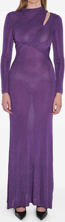 Self Portrait Abito con cut-out - Viola