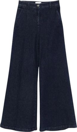 Via Masini 80 Wide Jeans - Dames - Loose Fit Jeans - Blauw - 2XS - Denim - Jeans