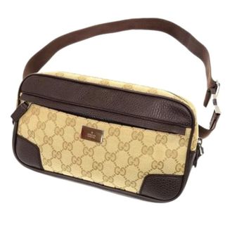 Gucci Pre-owned Belt Bags, female, Beige, Size: ONE SIZE Pre-owned Canvas Crossbody Bag