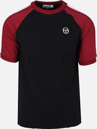 Sergio Tacchini Mens Sergio Tacchini Hadow Ringer T-Shirt Black/Gardenia - Size: 38