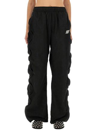 T Alexander Wang Technical Polyester Blend Trousers - Black