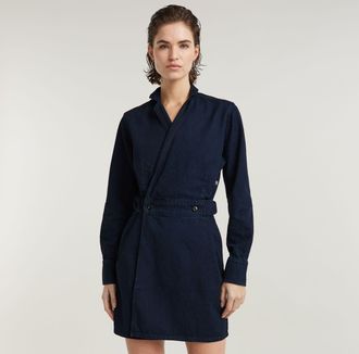 G-Star Wikkeljurk - Donkerblauw - Dames