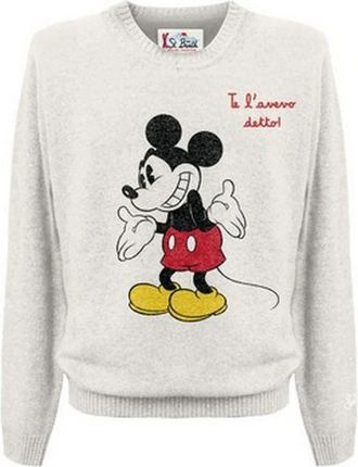 MC2 Saint Barth Round-neck Knitwear, male, White, Size: 2XL maglieria e felpe poliestere