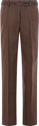 Dries Van Noten Tan Flared Flat Front Pants