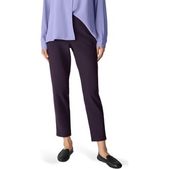 Eileen Fisher Slim Ankle Pants in Aubergine at Nordstrom, Size X-Small
