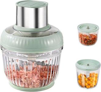 No Brand Picadora El&eacute;ctrica De Cocina - Procesador De Alimentos Y Batidora - Pica Ingredientes R&aacute;pidamente - Tres Tama&ntilde;os - Potencia De 400 W - Capacidad: 2,5 