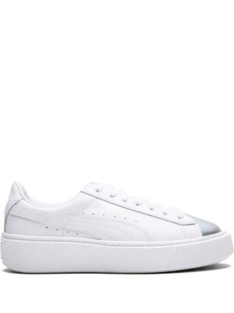 Puma Suede Platform sneakers - women - Polyester/Leather/Rubber - 8.5 - White