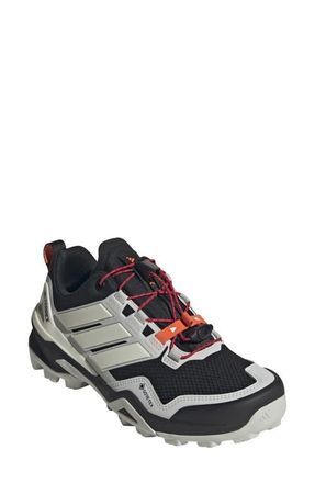 adidas Terrex Skychaser Gore-Tex Waterproof Hiking Shoe in Black/Off White/Grey at Nordstrom, Size 9.5