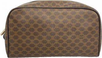 Celine Brown Pvc Pouch (Pre-Owned)