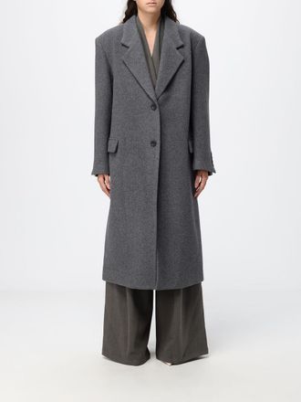 Eleh Long Single-Breasted Wool Blend Coat with an Oversize Fit