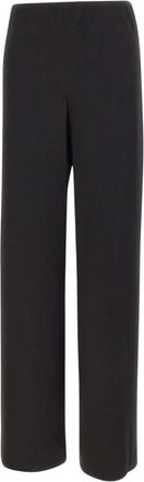 Vince Colette Broek - Dames - Straight fit broeken - Zwart - XL - Satijn - Broeken
