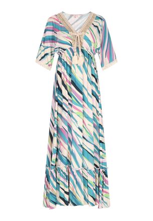 Izia Jurk Dames Groen Veelkleurig