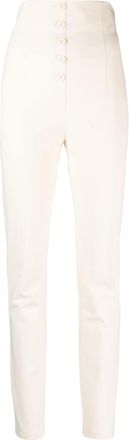 Philosophy di Lorenzo Serafini high-waisted stretch-cotton trousers - women - Spandex/Elastane/Cotton - 38 - Neutrals