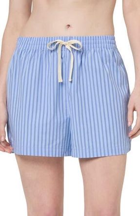 Florence By Mills Boxy Shorts in Blue Wind Stripe at Nordstrom Rack, Size Small