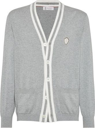 Brunello Cucinelli Cardigan in cotone - Grigio