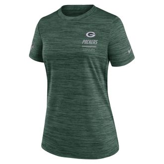 Nike Green Bay Packers Sideline Velocity Nike Womens Dri-FIT NFL T-Shirt in Green | 03EY3EE7T-7VD