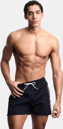 Emporio Armani Mens Swim Shorts in Navy Nylon - Size X-Large