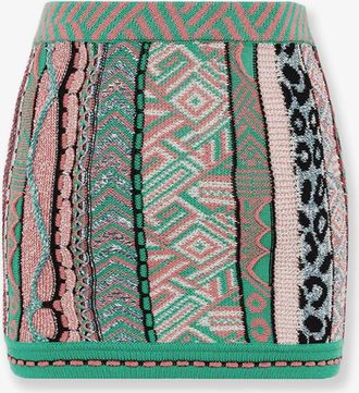 Laneus Gonna in cotone multicolor - LANEUS - gender_Woman