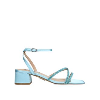 Steve Madden Womens Satin Gabby Blue Heels - Size UK 7