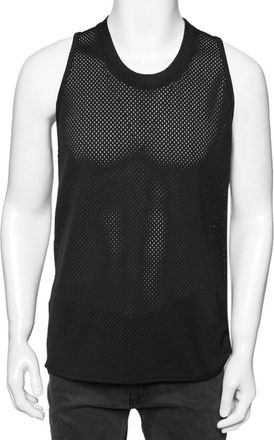 Fear of God Black Perforated Knit Sleeveless T-Shirt