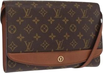 Louis Vuitton Pre-owned Vintage Canvas Cross Body Tas - Dames - Vintage Schoudertas - Bruin - ONE Size - Vintage