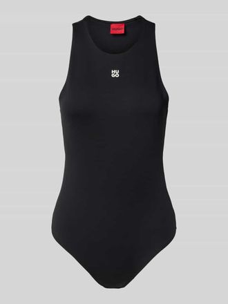HUGO BOSS Body mit Label-Detail Modell Dasiel in Black, Gr&ouml;&szlig;e XL