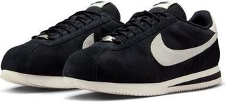 Nike Cortez Premium Sneaker in Black/Sail at Nordstrom, Size 11.5