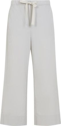 Max Mara White Relaxed Drawstring Pant