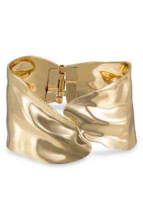 Ettika Abstract Cuff Bracelet in Gold at Nordstrom