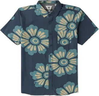 Vissla Mens Keana Woven Shirt Blue XL