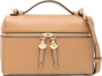 Tory Burch Romy mini bag - women - Polyester/Calf Leather - One Size - Brown