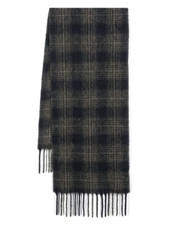 A.P.C. checked scarf - Green
