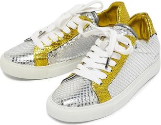 Zadig&Voltaire Sneakers con effetto pelle di serpente - Argento
