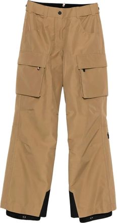 Moncler Gewatteerde skibroek met klepzak - Bruin