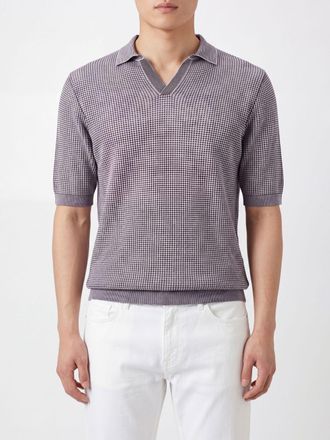 Ballantyne Polo in maglia di cotone e lino