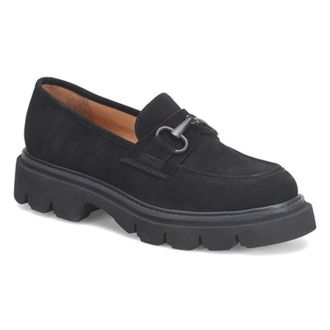Soffe Womens Sofft Satara SF0091121 Flat Black Leather Slip On Loafer Shoes RHS6622