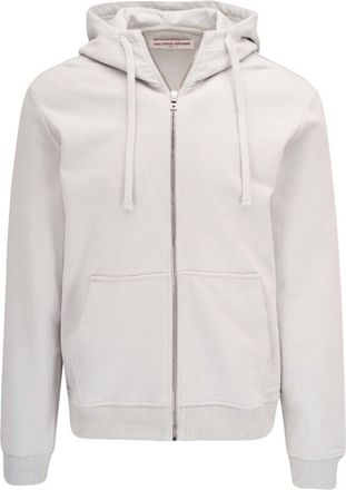 Orlebar Brown Mens Helix Full Zip Hoodie In Cinder
