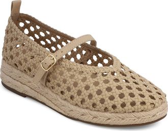 Mia Ela Espadrille Platform Mary Jane in Natural Gr at Nordstrom, Size 6.5