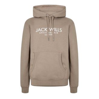 Jack Wills Heren Batsford Logo Hoodie (Fawn)