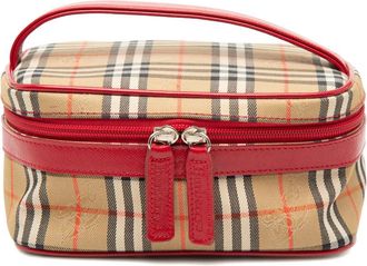 Burberry Pre-owned Burberry Haymarket Check Canvas Vanity Bag Ladies PFGPCPJPC8FZTSOJ