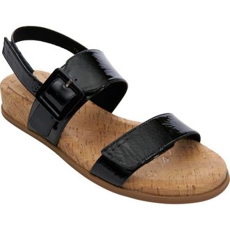 Vaneli Nelly Wedge Sandal in Black at Nordstrom Rack, Size 6.5