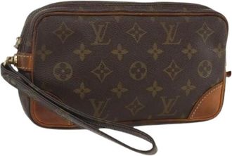 Louis Vuitton Pre-owned Clutches, female, Brown, Size: ONE SIZE Pre-owned Vintage Monogram Canvas Clutch