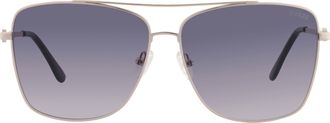 Guess Smoke Gradient Navigator Ladies Sunglasses GF6165 32B 61