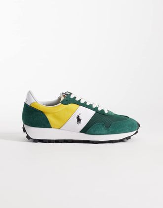 Polo Ralph Lauren Sneakers stringate verdi e gialle-Giallo